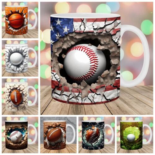 11oz 3D Golf Coffee Mug Ceramic Golf Lovers Coffee Mug Ceramic Coffee Cups - Zdjęcie 1 z 19