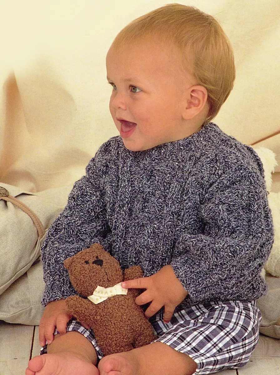 Baby aran jumper cheap