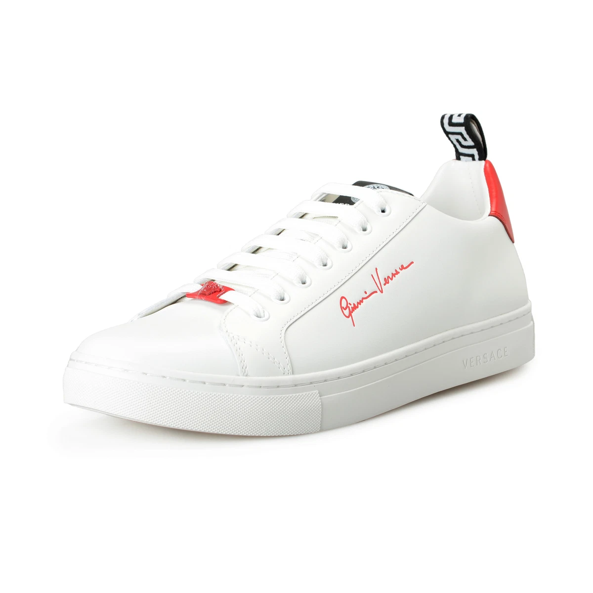 Red and white sales versace shoes