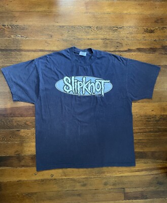 Vintage 1999 Slipknot Don t Ever Judge Me Double Sided Graphic Tee Men s XL Navy