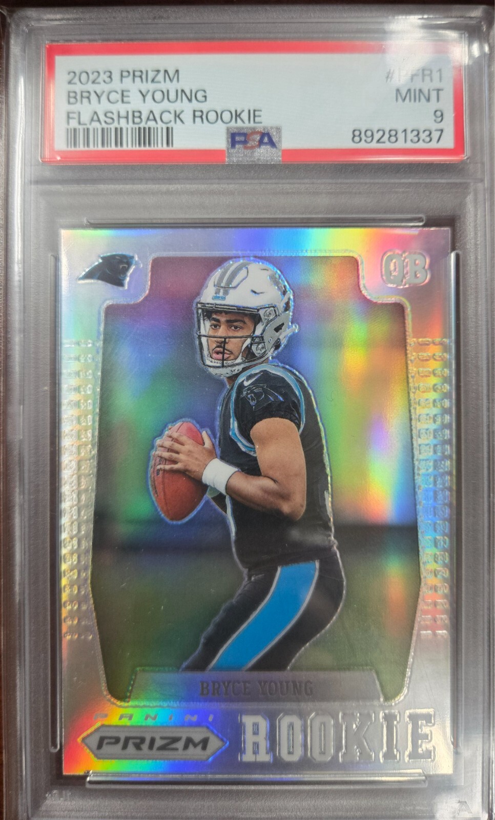 2023 Panini Prizm Flashback Rookie Silver Prizm #PFR-1 Bryce Young (RC) Psa9