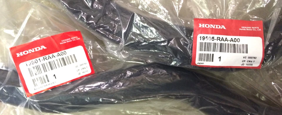 Juego de mangueras de radiador de 4 cilindros originales OEM Honda Accord 2003-2007 superior/inferior  Foto 2 de 4