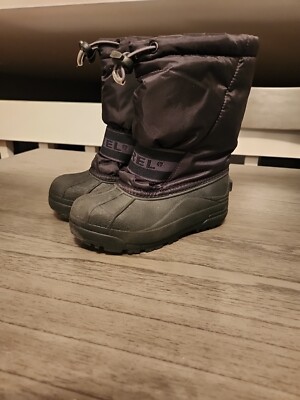 Sorel Youth Waterproof Insulated Snow Boots Kids Size 13 Black
