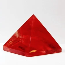 Large Natural Red Quartz Crystal Pyramid Ruby Healing Gemstones Reiki Meditation