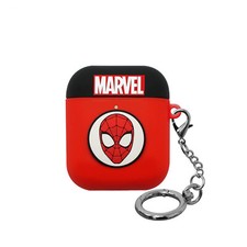Marvel Spider man Keyring Airpods Case-Protective Siliicon Skin Cover