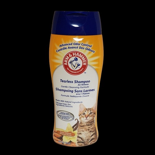 Arm & Hammer Baking Soda TEARLESS SHAMPOO FOR KITTENS CATS 20 fl oz Sweet Almond