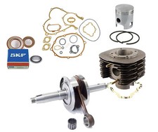 KIT REVISIONE MOTORE CILINDRO ALBERO GUARNIZIONI CUSCINETTI BANCO APE TM 703 602