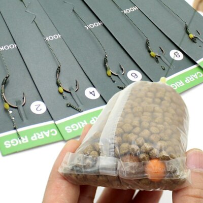 5M PVA Large Mesh Recharge PêChe une la Carpe Stocking Boilie Rig