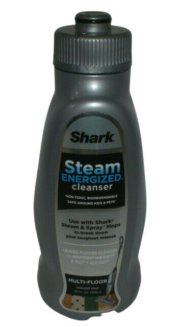 Shark 10oz Steam Energized Cleanser Multi-Floor Refill for Steam Mop,  Waterfall Fresh, Pack of 3, USA Made