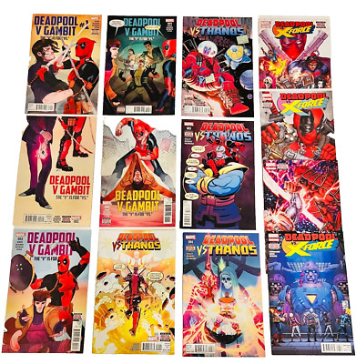 RUN OF 13 DEADPOOL VS THANOS #1-4 / X-FORCE #1-4 / GAMBIT #1-5 SETS NM