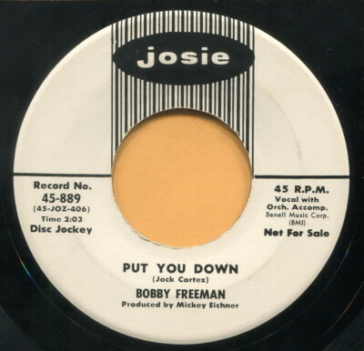 BOBBY FREEMAN (She Said She Wants To Dance / Put)  R&B - SOUL  45 RPM  RECORD
