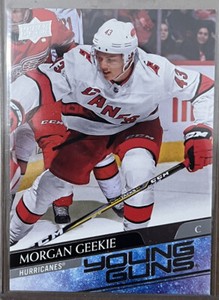 2020-21 UD YOUNG GUNS SP Rookie MORGAN GEEKIE #210 SEATTLE KRAKEN-CANES