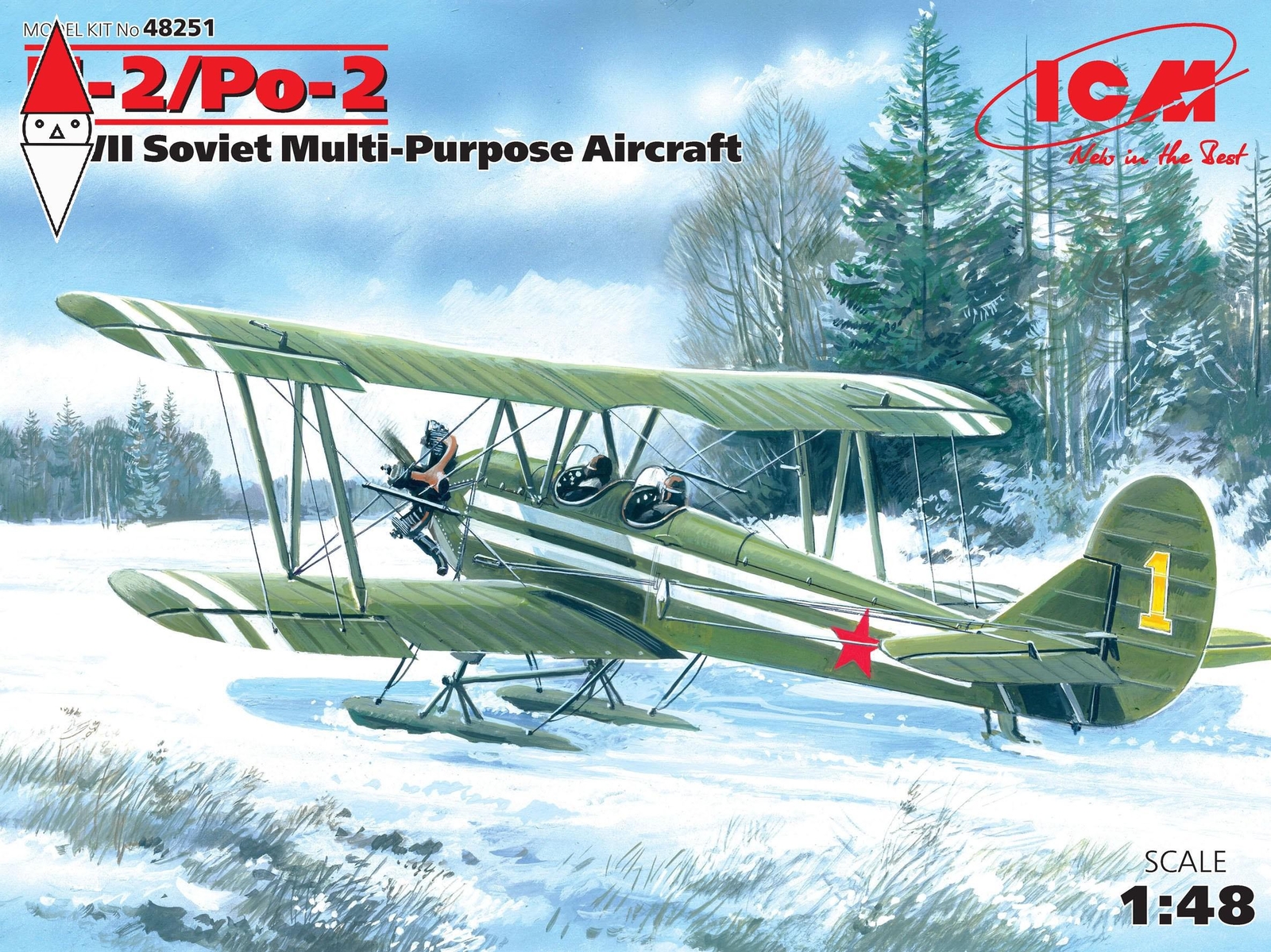 ICM 1/48 U-2/PO-2 WWII SOVIET MULTI-PURPOSE AIRCRAFT