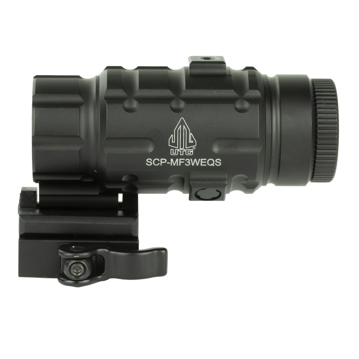 UTG 3X HD Magnifier with Adjustable W/E and Flip-to-Side QD Mount