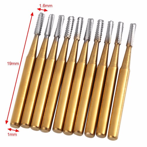 10 Pcs Dental Carbide Steel Trimming Finishing Burs Tungsten Bur FG Handpiece - Afbeelding 193 van 193