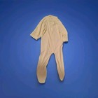 Vintage Yellow Spencer's Children's Sleeper Size Small Knit Polyester Snaps  — photo 1