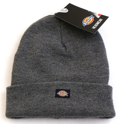 Dickies Gray Knit Cuff Beanie Skull Cap 