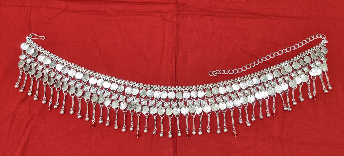 Handmade Vintage Kuchi Coin Belt: Tribal Belly Dance Costume Handcrafted Coins Belt Jewelry Belly Dance Hip Gypsy Boho  main image 3