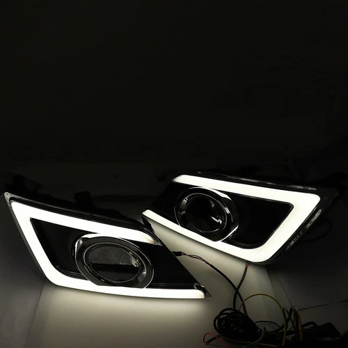 Par de luces de circulación diurna LED DRL con giro para Nissan Sentra 2016-2019 - Imagen 9 de 9