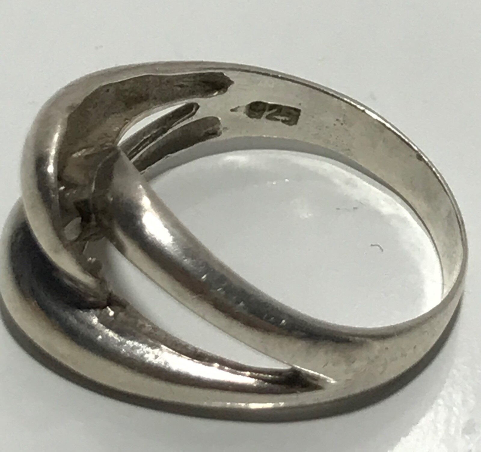 925 NF Sterling Silver Interlocking Loop Ring Siz… - image 10