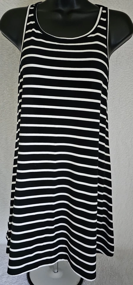 Mossimo Womens Sundress Dress Size XS X Small Black White Striped - Image 4 of 4