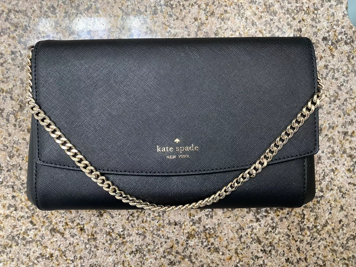Black bag with gold cheap chain