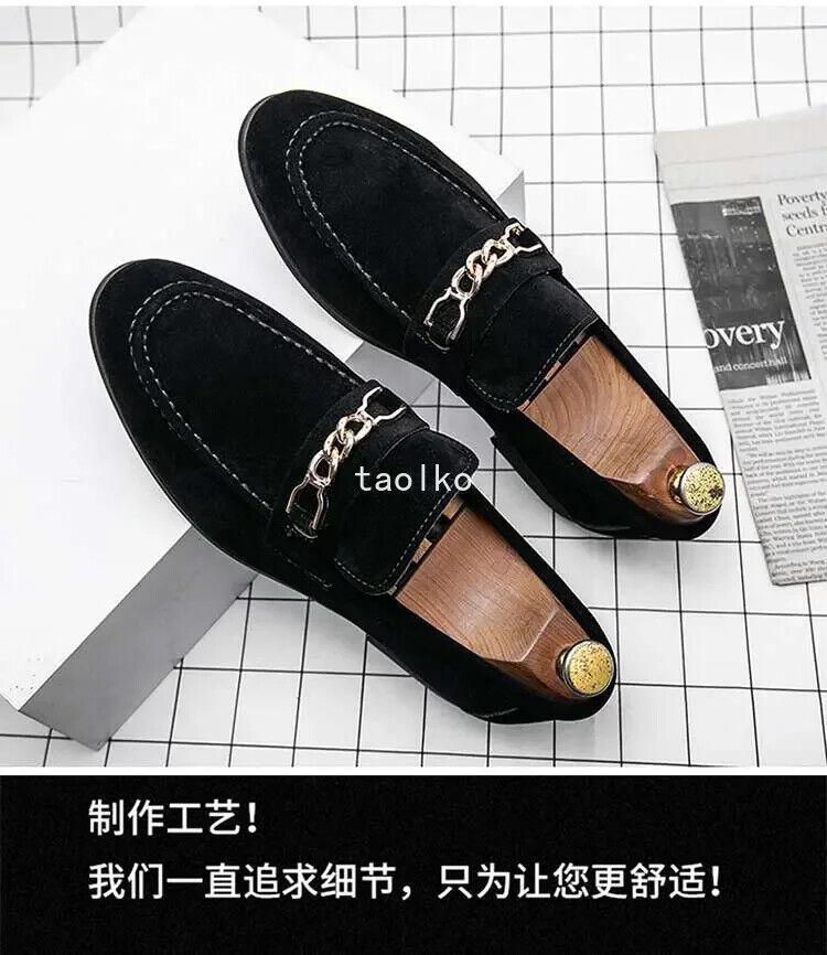 SAOLA Mocassini da uomo stile britannico casual abito da sera festa punta rotonda