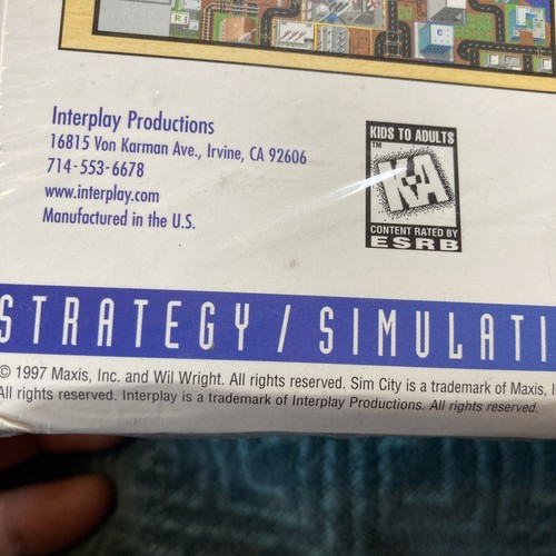 SIM CITY CLASSIC Original City Simulator Maxis PC Game NOS 1997 NEW Sealed - Picture 5 of 9