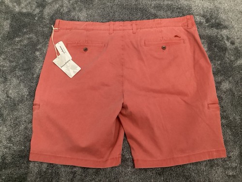 Tommy Bahama Boracay Cargo Shorts Mens 44 Inseam 10” Red Embroidered Logo $110 - Picture 7 of 13