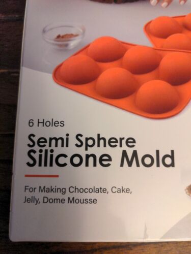 Silikonform für Schokoladenkuchen Gelee & Mousse Halbkugel 6 Löcher - Bild 4 von 5