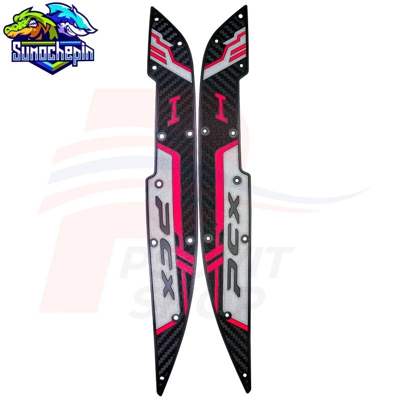 Almohadillas de reposapiés para PCX150 2018-2020 PCX160 2021-2024 ฺDerecha+Izquierda Negro/Rosa Foto 2 de 4