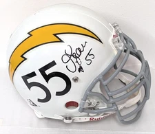 Junior Seau San Diego Chargers Throwback Autographed Authentic Helmet