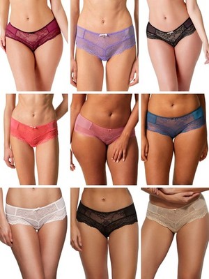 Gossard Superboost Spitzenslips Shorts Schlüpfer Slip Mid Rise Boyshort Dessous