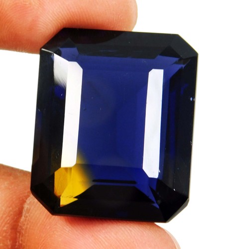 CERTIFIED 71.50 Ct UNHEATED NATURAL BI-COLOR TANZANITE GEMSTONE_FROM TANZANIA - Picture 3 of 12