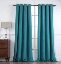 100% Blackout YHSF Grommet Window Curtain Set 52" W x 84" L Pack of 2 Panels