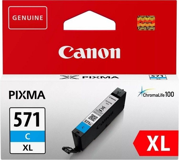 Canon CLI-571XL Cyan Ink Cartridge - 0332C001-image