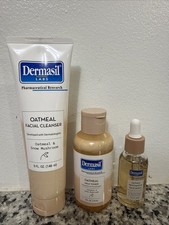 Dermasil Oatmeal Milk Toner Facial Cleanser  Restorative Face Serum Set