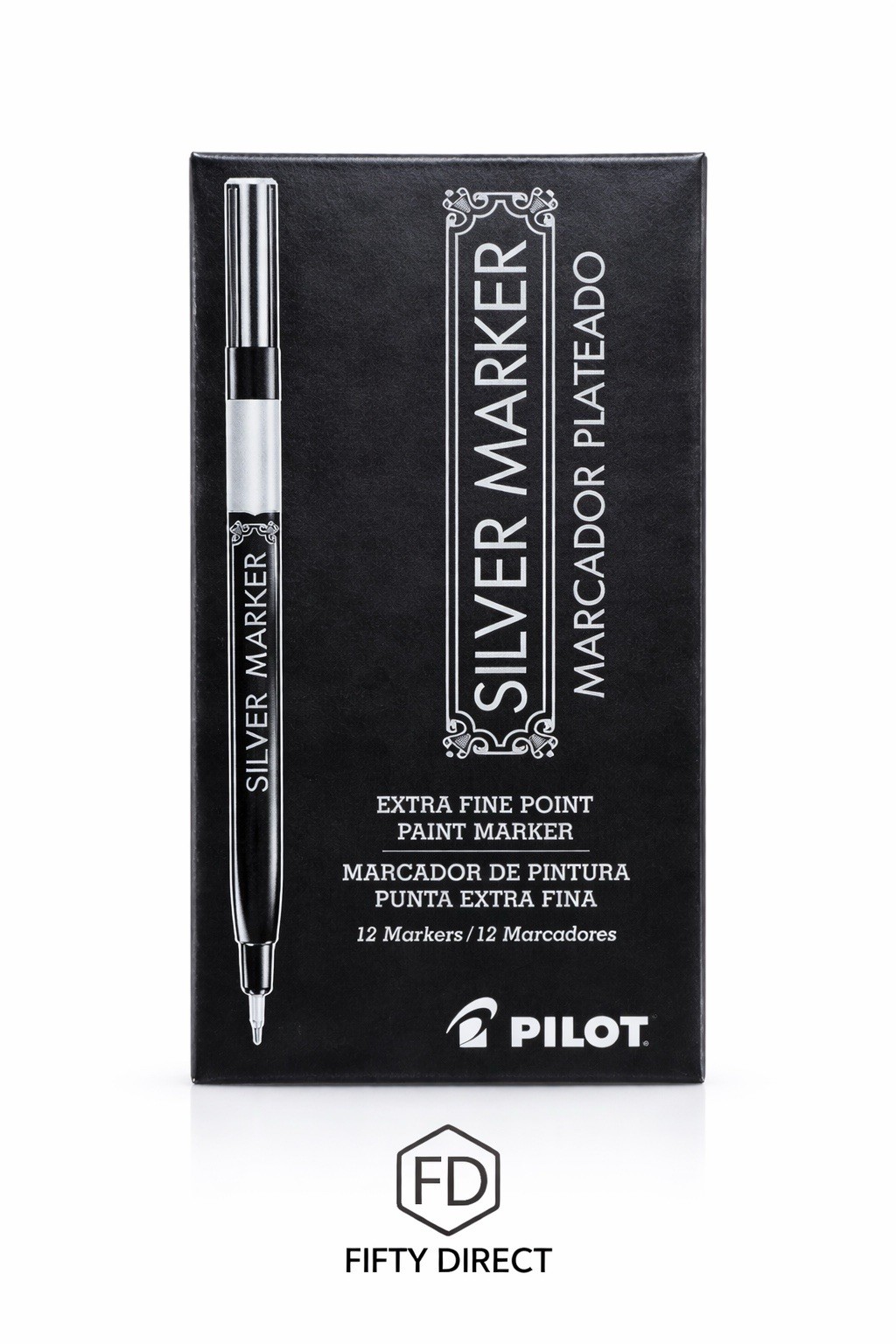 Pilot Silver Paint Marker Extra Fine Point 12 Pack Metallic 