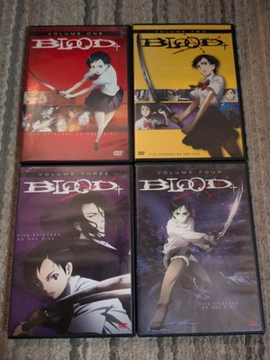 Blood+ Vol 1 2 3 4 DVD Anime Lot Blood Plus Out Of Print OOP Sony Aniplex Set
