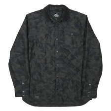 Giacca trapuntata uomo VANS nera L misto poliestere chiusura bottoni casual