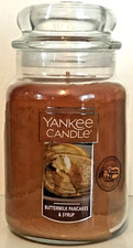BUTTERMILK PANCAKES & SYRUP CANDLE 22 oz CRACKER BARREL YANKEE CANDLE NEW LARGE