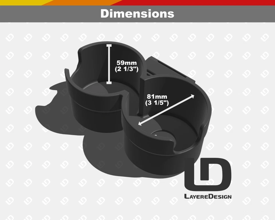 Portavasos doble trasero (asiento trasero) para Toyota 4Runner 2ª generación 1990-1995 Foto 3 de 4