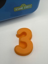 Sesame Street Cookie Monster Case On The Go Replacement Number- ORANGE 3 Only