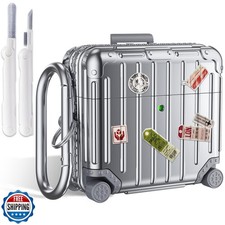 KOREDA Compatible with AirPods 4 Case Cover, Funny Suitcase Design Case for A