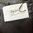 THEORY (nwt $995) Glossed Leather Straight Leg Pants Brown Sz 10 — photo 4