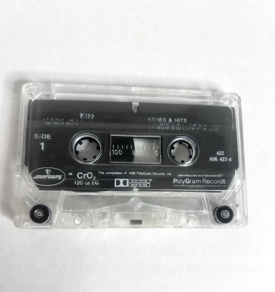 Kiss Smashes Thrashes & Hits Cassette Tape 1988 Mercury Rock. Pre-Owned. Tested. - Image 3 of 4