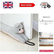 Multi-Functional 76cm Weighted Cat Draft Stopper - Blocks Noise & Drafts