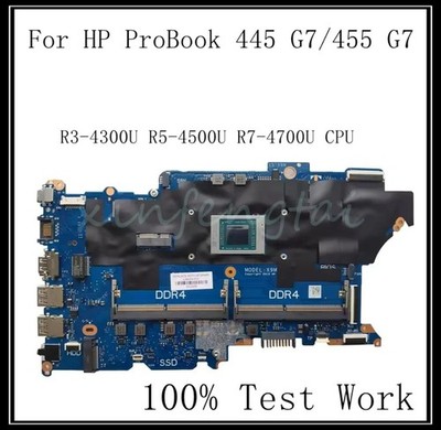 DA0X9MMB8F0 For HP ProBook 445/455 G7 Motherboard R3 R5 R7 CPU 100% Test Work