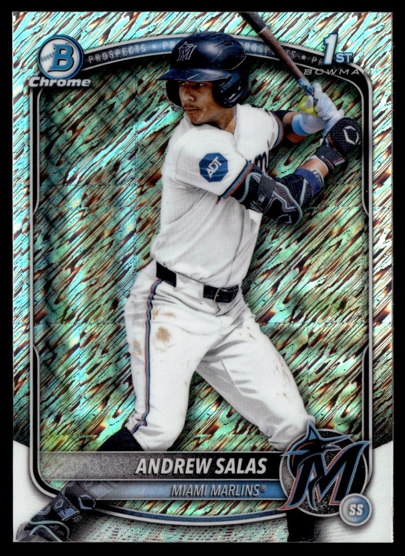 2025 Bowman Chrome 1st Shimmer Andrew Salas #BCP-156
