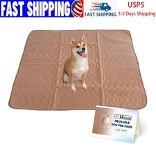 Washable Waterproof Puppy Pee Pads, 48x60in Reusable Whelping Pad for Dogs
